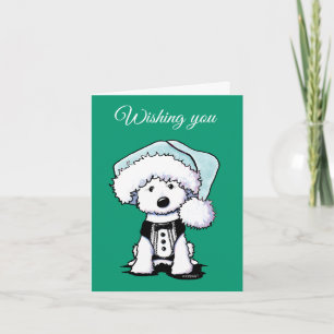 Cartes de Noël de chien Westie Formal KiniArt