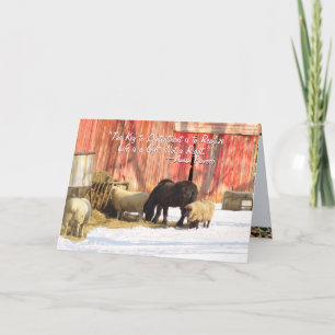 Cartes de Noël de ferme Amish