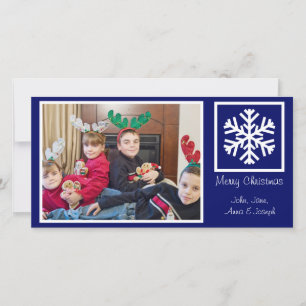Cartes de Noël de Flambeau de neige solitaire (ble