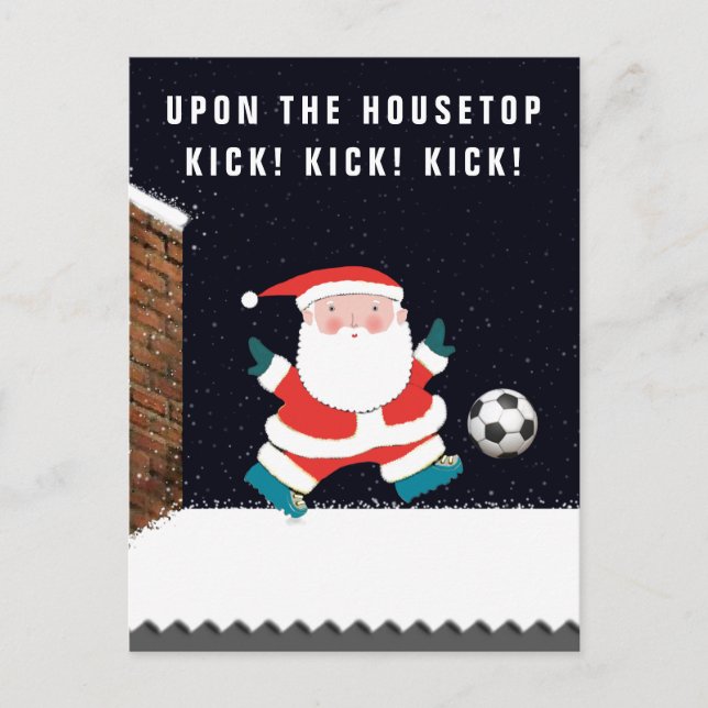 Cartes de Noël de football (Devant)