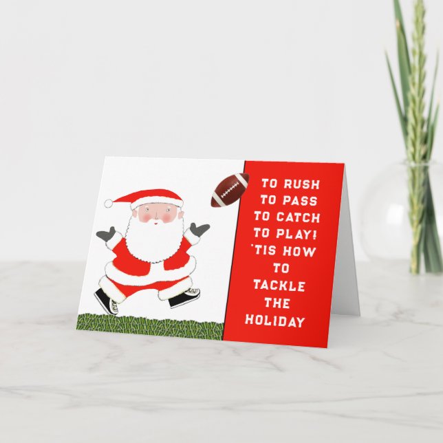 Cartes de Noël de football (Devant)