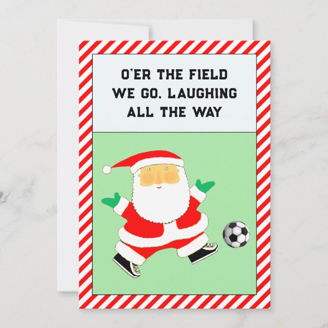 Cartes de Noël de football (Devant)