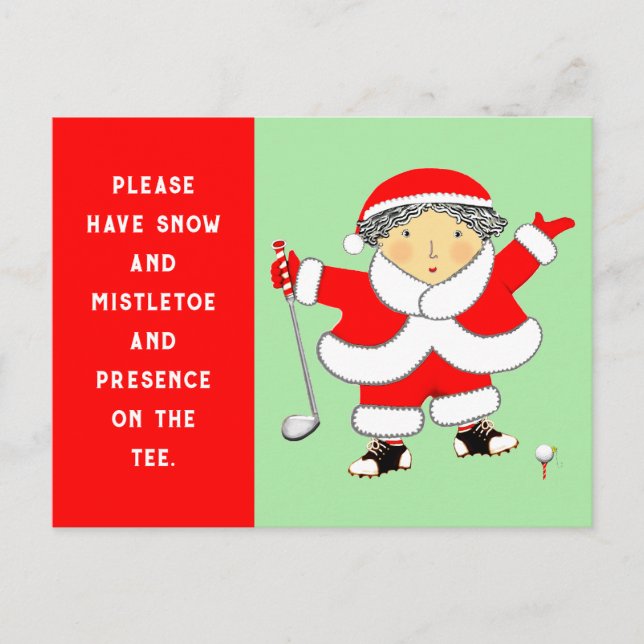 Cartes de Noël de golf (Devant)