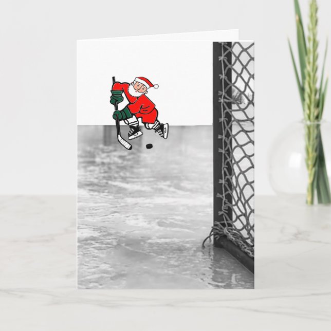 Cartes de Noël de hockey (Devant)