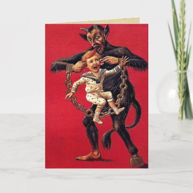 Cartes de Noël de Krampus (Devant)