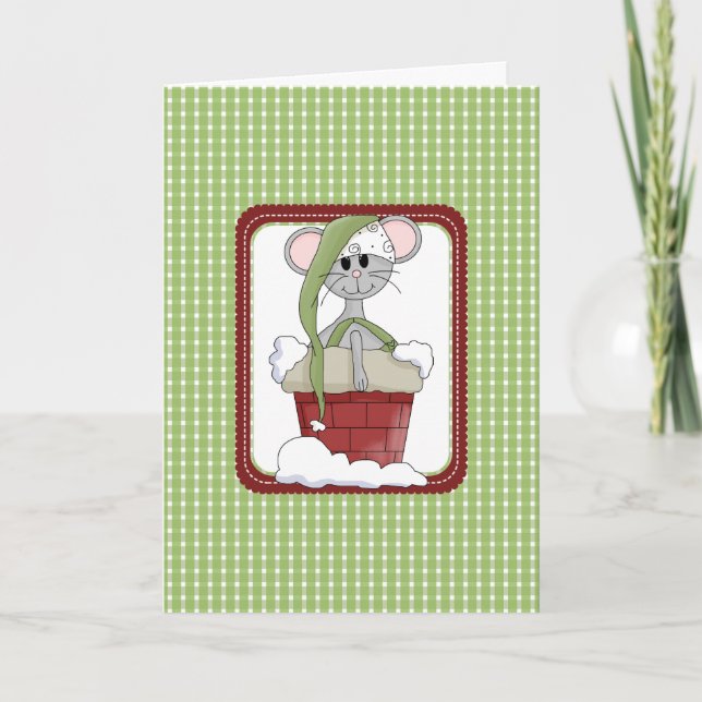 Cartes de Noël de la souris (Devant)