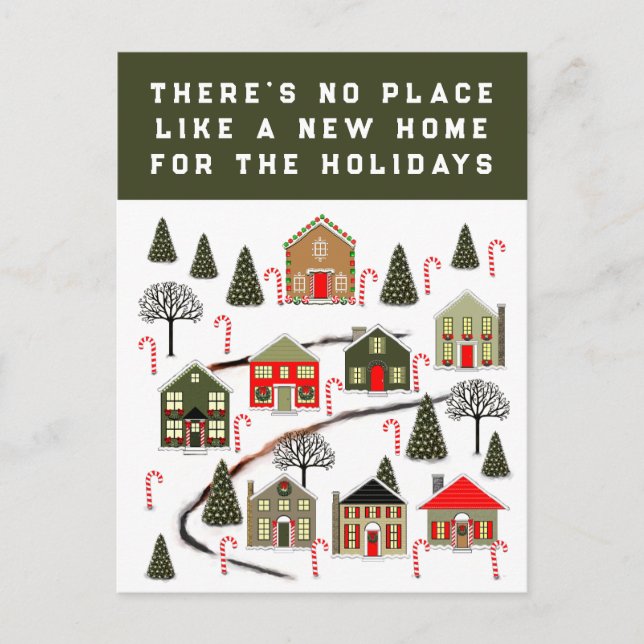 Cartes de Noël de l'agent immobilier (Devant)