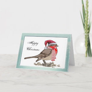 Cartes de Noël de l'entreprise de seins rouges Cut