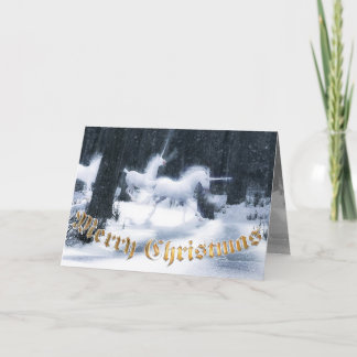 Cartes de Noël de licorne