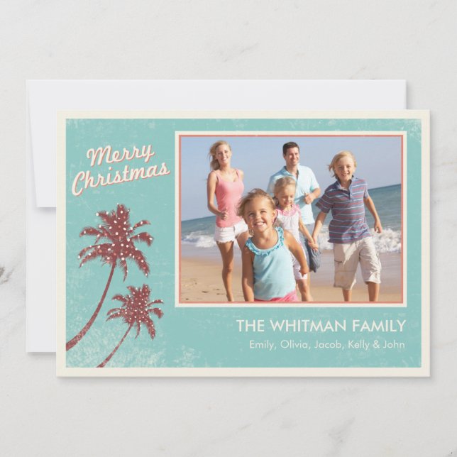Cartes de Noël de plage (Devant)