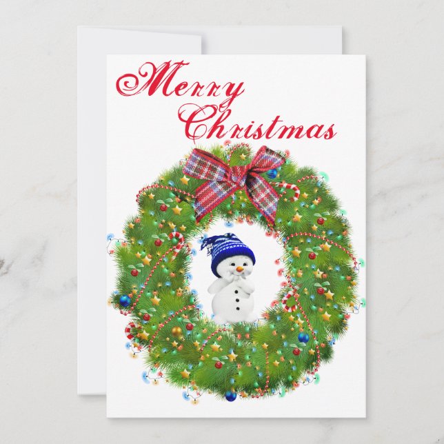 Cartes de noël de Walmart (Devant)