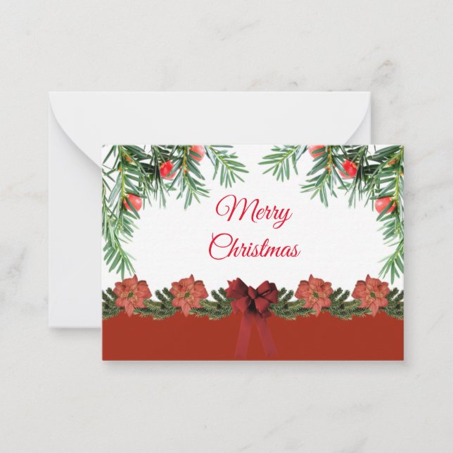 Cartes de Noël des aiguilles de Noël (Devant)