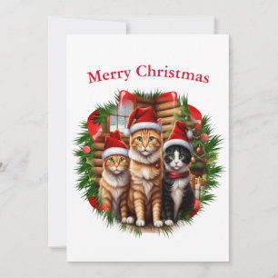 Cartes de Noël des chats