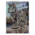 Cartes de Noël des loups de l'Arctique~ Bonnes Fêt