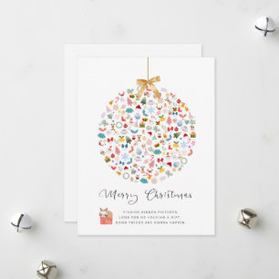 Cartes de Noël d'images cachées