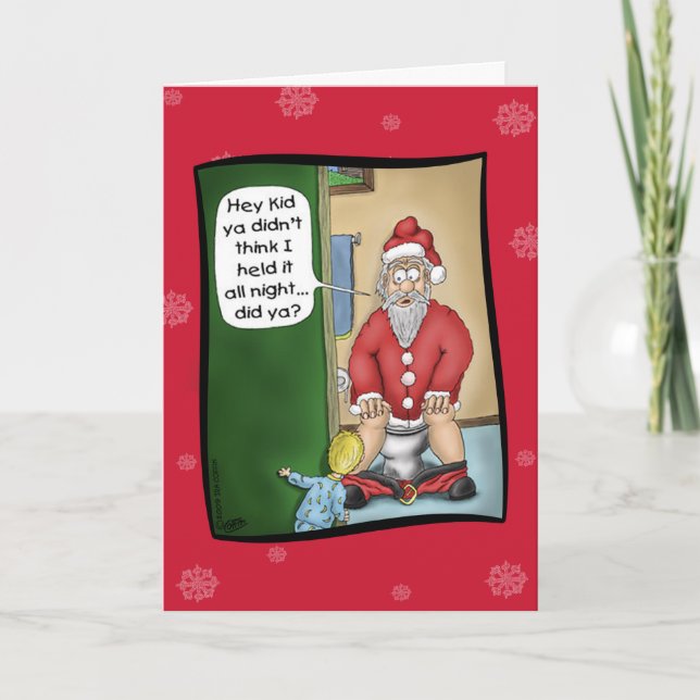 Cartes de Noël drôles : Arrêt de mine (Devant)