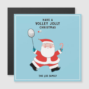 Cartes de Noël drôles de badminton