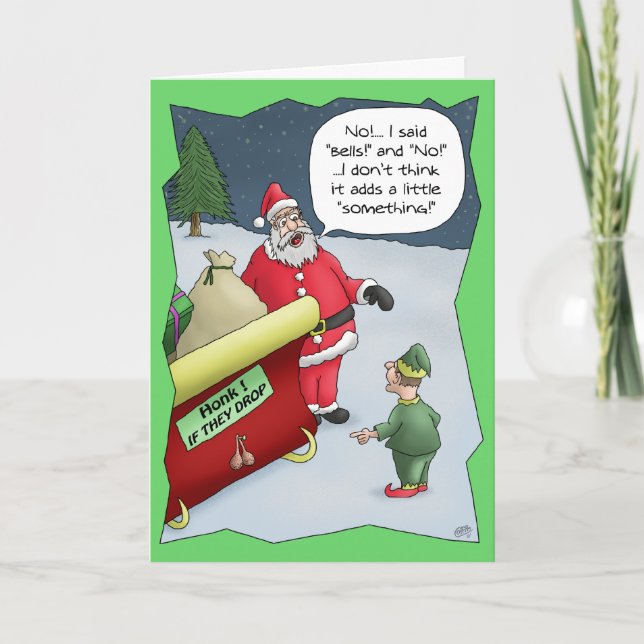 Cartes de Noël drôles : Dur de l'audition (Devant)