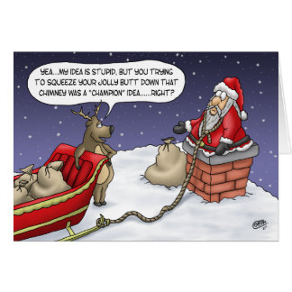 Cartes de vœux Drôles Noël personnalisées  Zazzle.ca