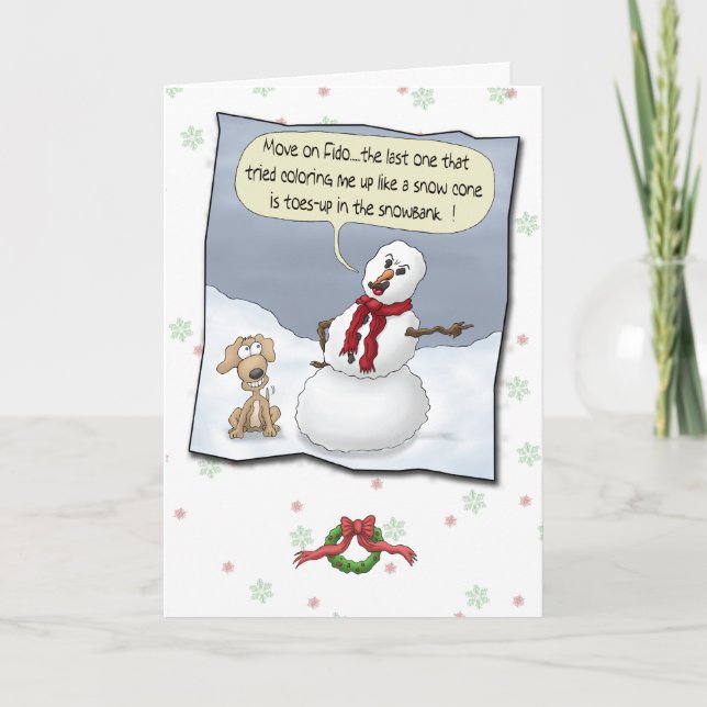 Cartes de Noël drôles : Orteils (Devant)