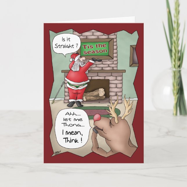 Cartes de Noël drôles : ` Tis la saison (Devant)