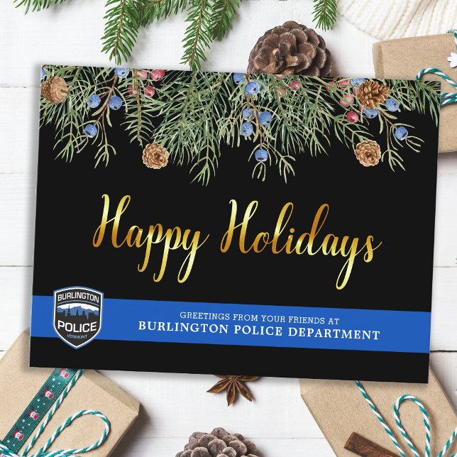 Cartes de Noël du service de police budgétaire (Créateur téléchargé)