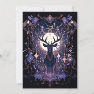 Cartes de Noël en or Rose Indigo - Imprimable