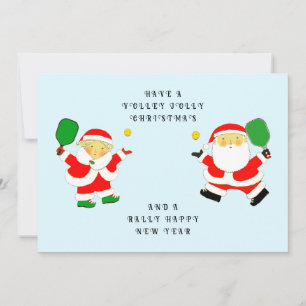 Cartes de Noël Funny Pickleball