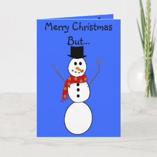 Cartes de Noël Hilarious Snowman—Frosté
