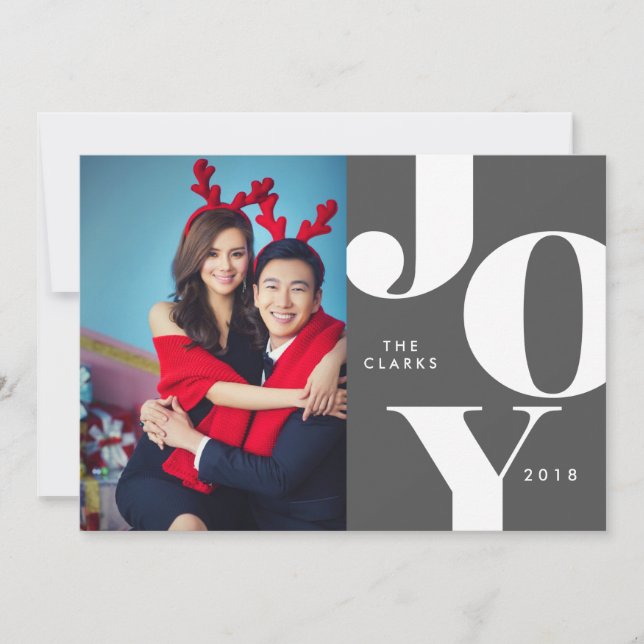 Cartes de Noël JOY / Fêtes (Devant)