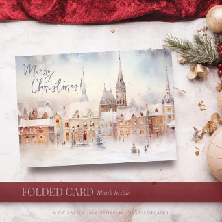 Cartes de Noël, Joyeux Noël Paysage d'hiver
