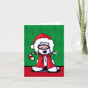 Cartes de Noël KiniArt Snorkle Westie