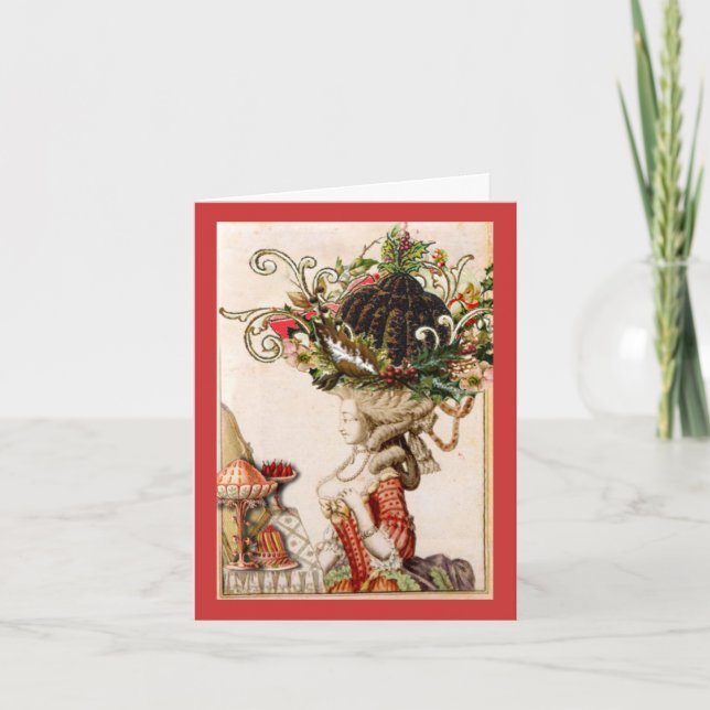 Cartes de Noël Marie Antoinette (Devant)