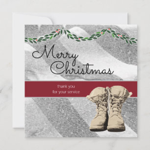 Cartes de Noël militaires américaines personnalisé