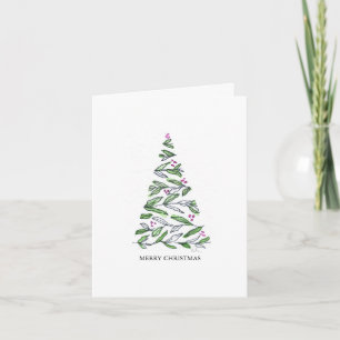 Cartes de Noël minimalistes artistiques