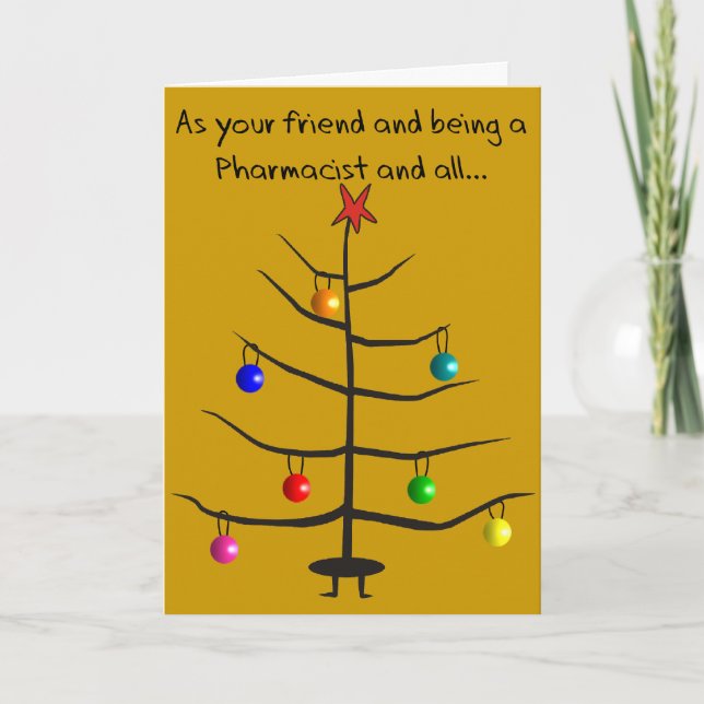 Cartes de Noël moyennes des personnes moyennes (Devant)