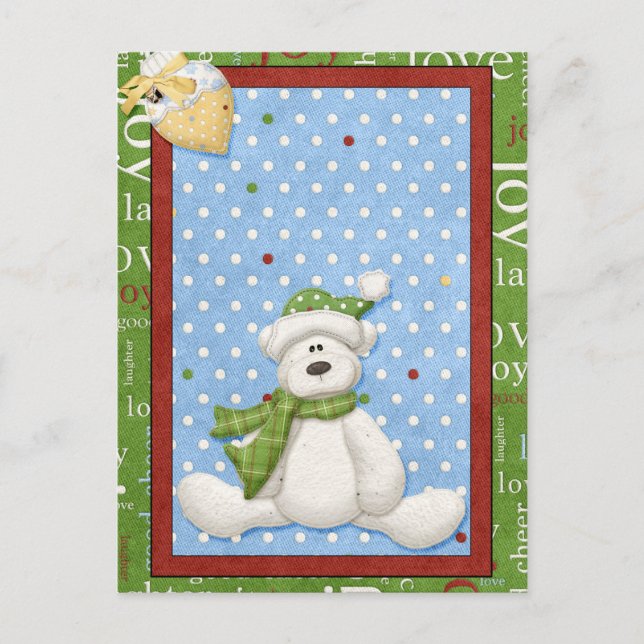 Cartes de Noël Ours Polaire (Devant)