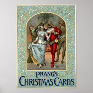 Cartes de Noël par Louis Prang Poster