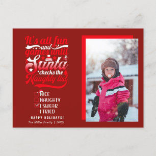Cartes de Noël Père Noël amusantes