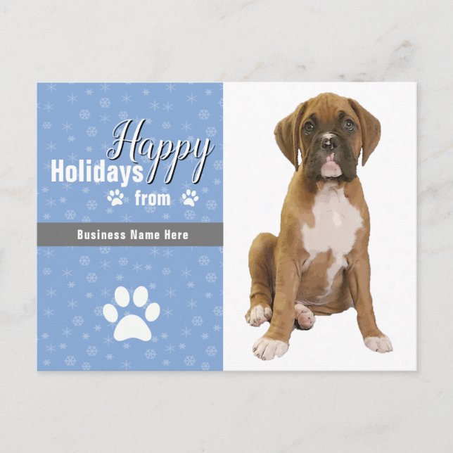 Cartes de Noël Pet Business (Devant)