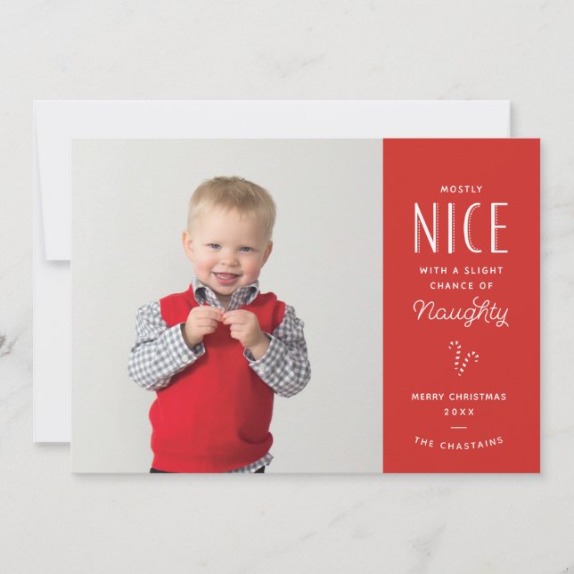 Cartes de Noël photo pour enfants coquines ou amus (Devant)