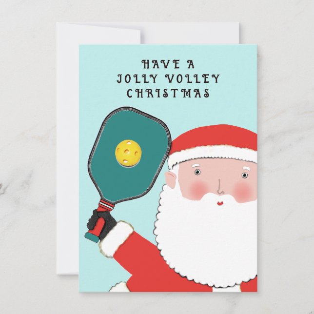 Cartes de Noël Pickball (Devant)