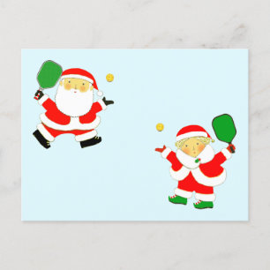 Cartes de Noël Pickleball Couple