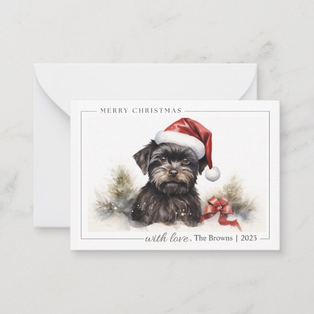 Cartes de Noël pour animaux de compagnie : Carte d (Devant)