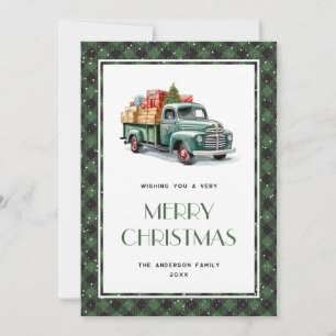 Cartes de Noël pour camions à Buffalo Vert