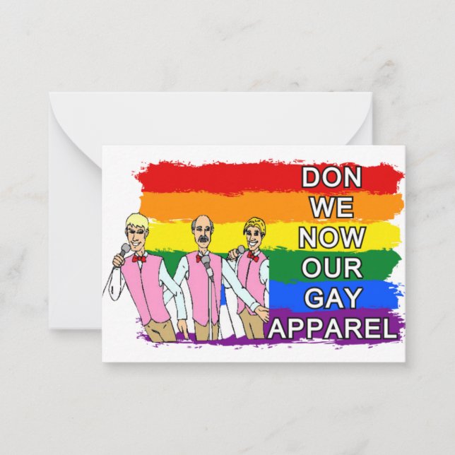 Cartes de Noël pour hommes gais (Devant)