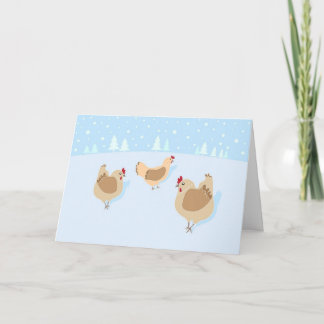 Cartes de Noël pour les amateurs de poulet !