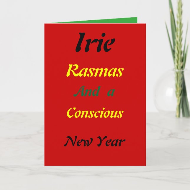 Cartes de Noël rasta (Devant)