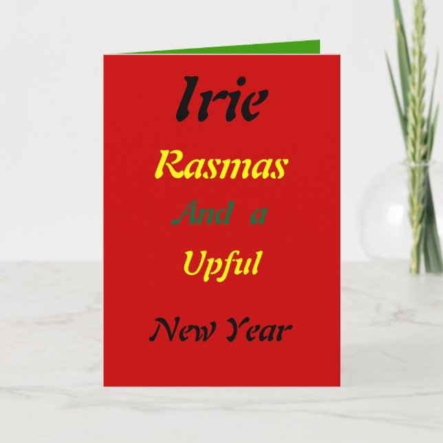 Cartes de Noël Rasta (Devant)