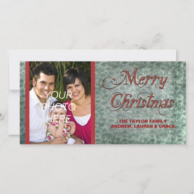 Cartes de Noël Red Green vintage (Devant)